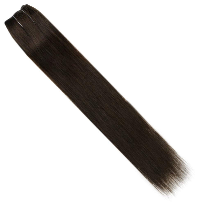 Halo-Haarverlängerungen, dunkelbraun, Nr. 2, unsichtbare Fischdrahtverlängerungen
