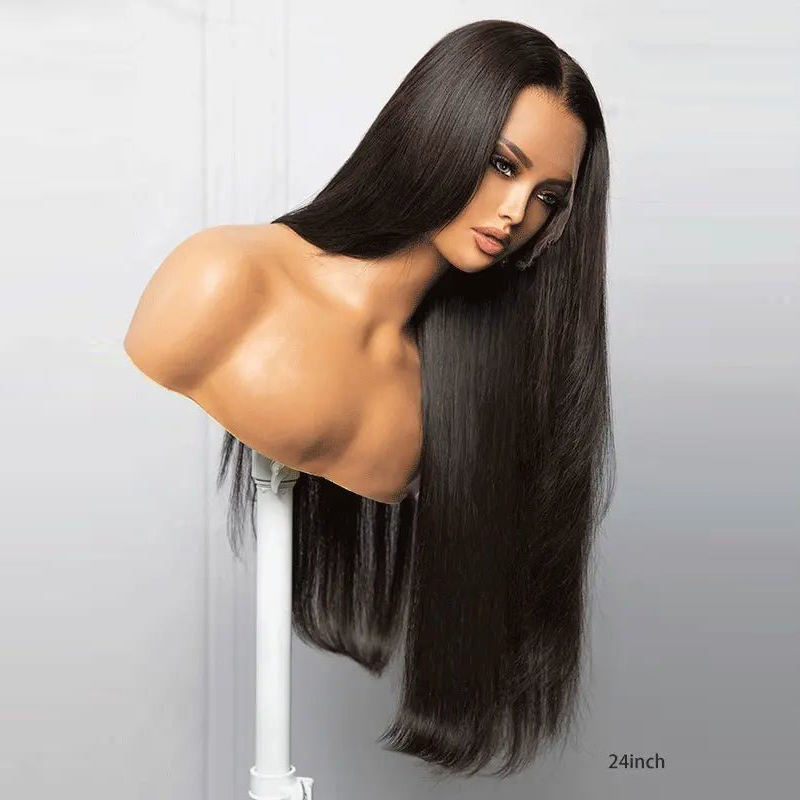 Lace Front 13X4 HD Layered Cut Vorgezupfte Clueless Lace Perücke natürliche Farbe