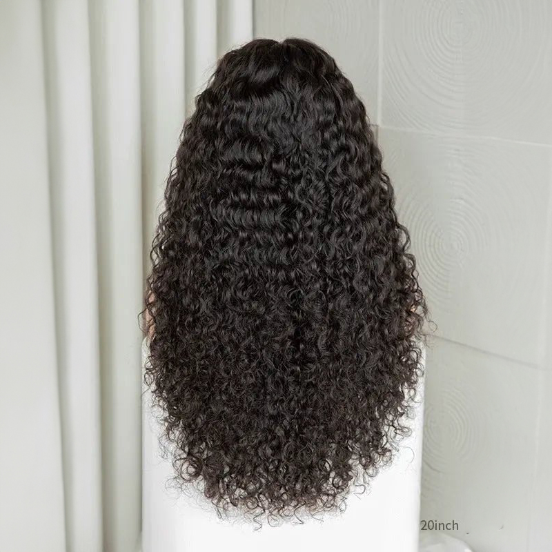 Wasserwelle 13x4 Frontal HD Lace Free Part Long Perücke 100 % Echthaar