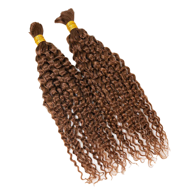 Große Menschenhaar zum Flechten #30 Tiefe Locken 100% unbehandelt