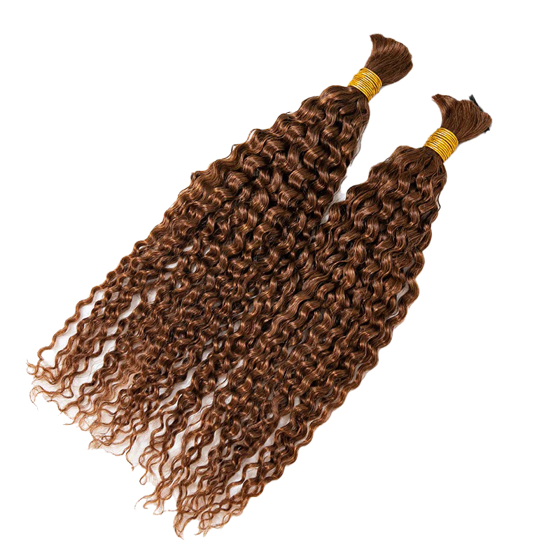 Große Menschenhaar zum Flechten #30 Tiefe Locken 100% unbehandelt
